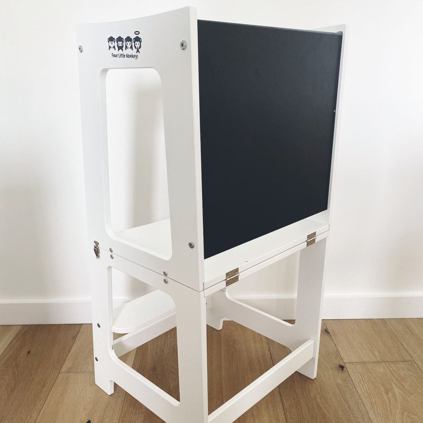 'Convertible Learning Tower with Blackboard in White' by Four Little Monkeys