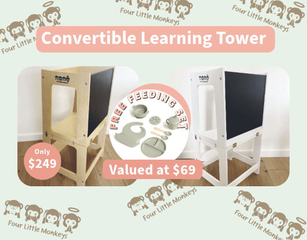 Free Feeding Set valued at $69 with Convertible Learning Tower for only $249