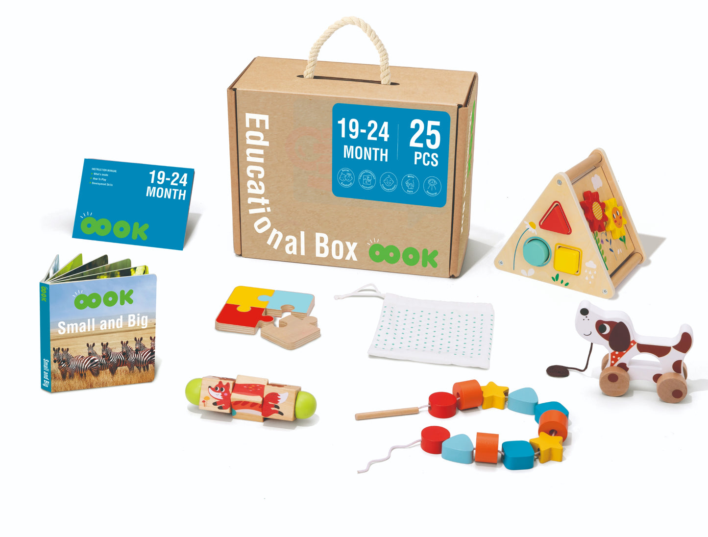 19-24 months Montessori Style Monkey Play and Learn Toy Kit