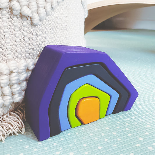 Wooden Cave Stacker | Montessori Style Play