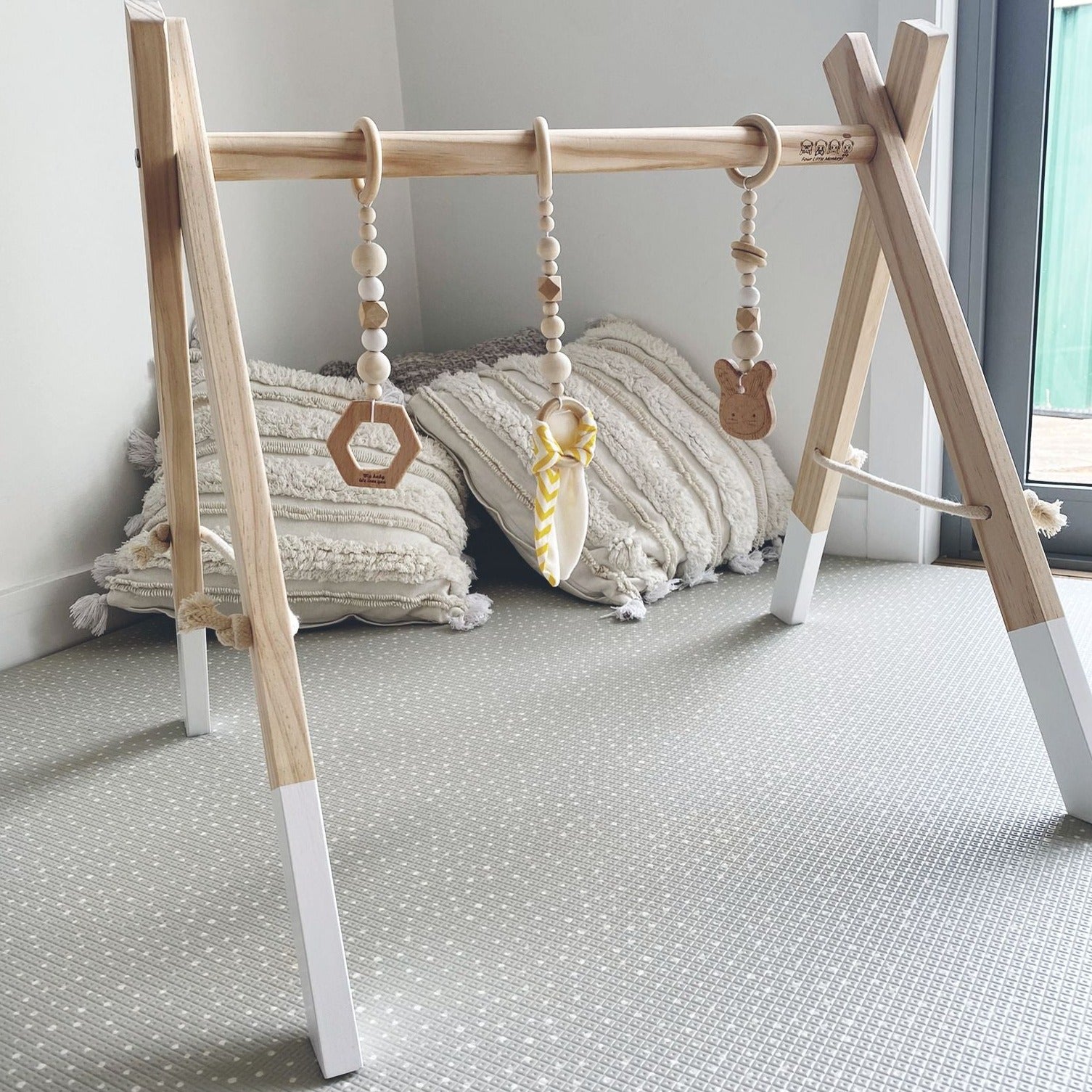 Baby Play Gym, Wooden Baby Gym, Modern Design