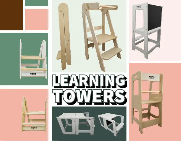 Learning towers for toddlers and young children