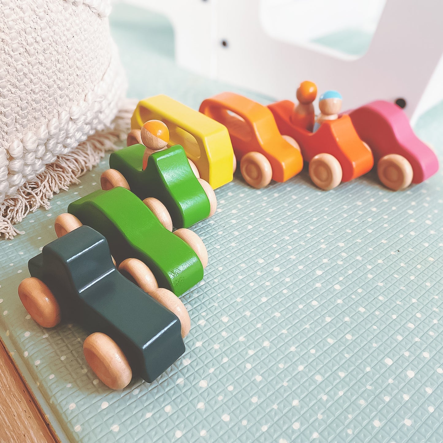 Wooden Cars | Montessori Sensory Play
