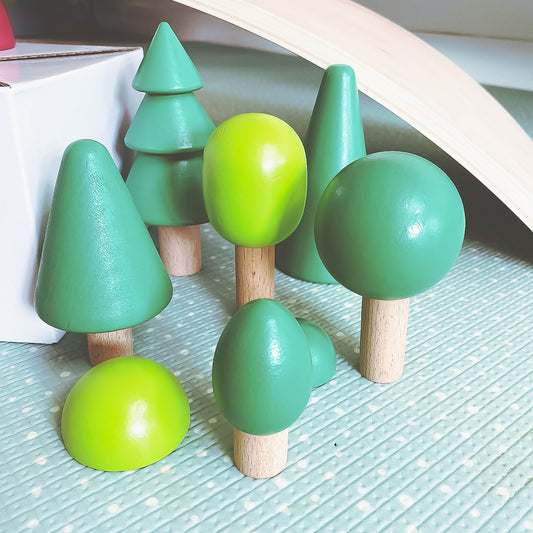 Wooden Trees | Montessori Sensory Play